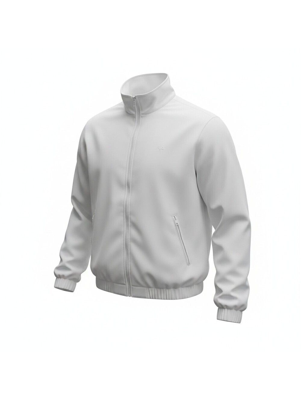 FILA Men’s White Windbreaker Jacket Medium Mesh Lined Zip Pockets